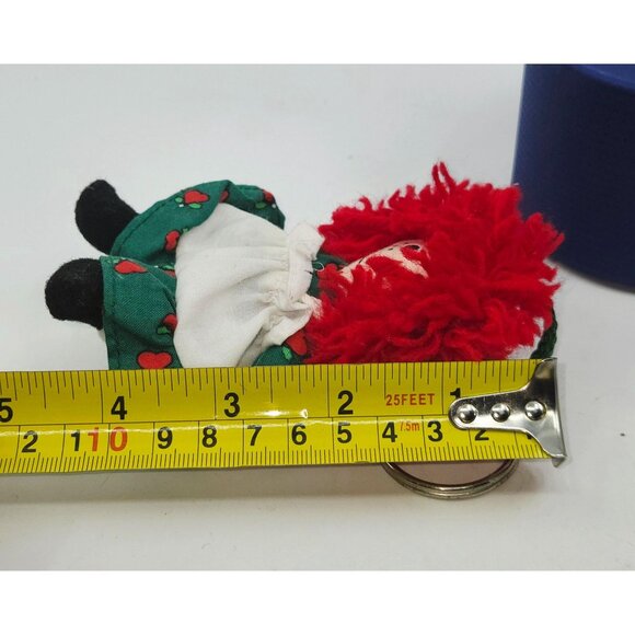 Raggedy Ann ornament Keychain By Snowden & Friends 4.5" - Picture 4 of 5